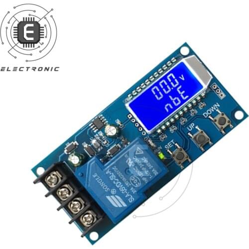 30A 6-60V Battery Lithium Battery Charge Control Protection Board LCD Digital Display Voltmeter Battery Voltage Level Indicator