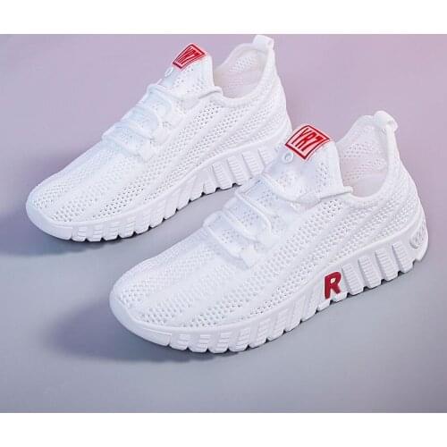 2021 Summer Women Shoes Flat Sneakers Gym Female Sport Walking Breathable Mesh Women Sneakers Lightweight Sports Running Shoes