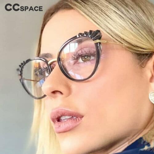 48204 Anti-blue Light Cat Eye Plastic Titanium Glasses Frames Ultralight Men Women Optical Fashion Computer Glasses