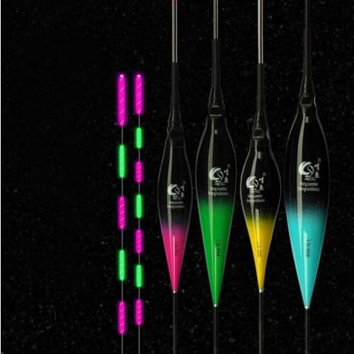 1 PC Waterproof Fishing Electric Float Cool Light Electronic Floats Luminous Buoy Outdoor Day Night Fishing Accessories