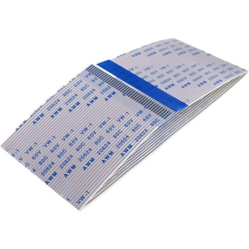 10pcs FPC FFC Flexible Flat Cable 40 PIN 1.0 mm pitch Step Reverse Sides Type B Length 50 80 100 150 200 300 400 500mm Opposite