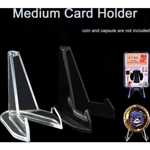 2 Pieces Medium Card Holder Small Stand Display Counter For Board Game Accessories Rack Toploader