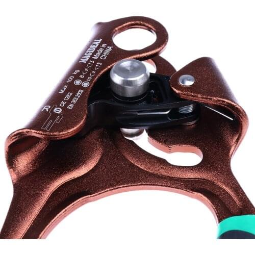 4KN Durable Right Hand Ascender Rope Riser Rock Climbing Hardware Tree Arborist Gear for 8-12mm Rope