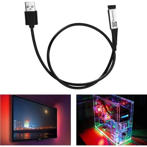 5V USB LED RGB Bluetooth Controller For TV Backlight led strip Music Timer RGB Controller Remote Light Wifi Magic Home colorful