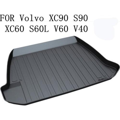 5D Rear Trunk Tray Liner Cargo Pad Mats 100% Fit For Volvo XC90 S90 XC60 S60L V60 V40 2011-2019 EMS Free shipping