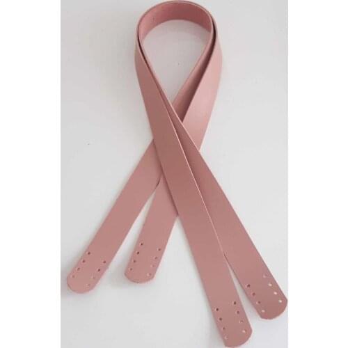 70x2.5 cm, powder color faux leather handle bag