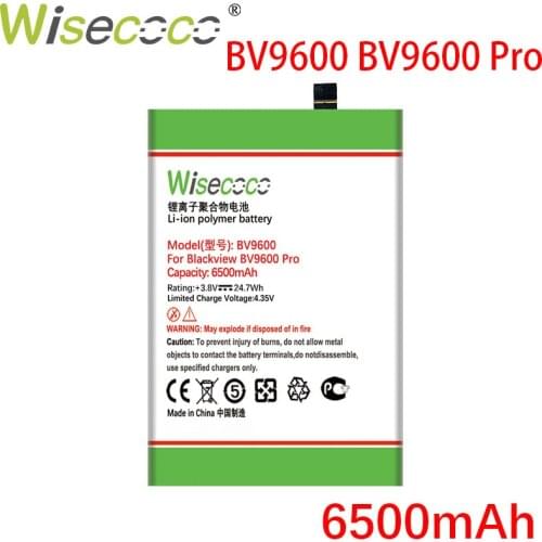 Wisecoco BV9600 6500mAh Battery for Blackview BV9600 Pro Phone High Quality +Tracking Number