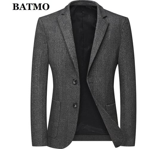 BATMO 2021 new arrival spring casual blazer men,male jackets ,plus-size XXL-8XL 2061