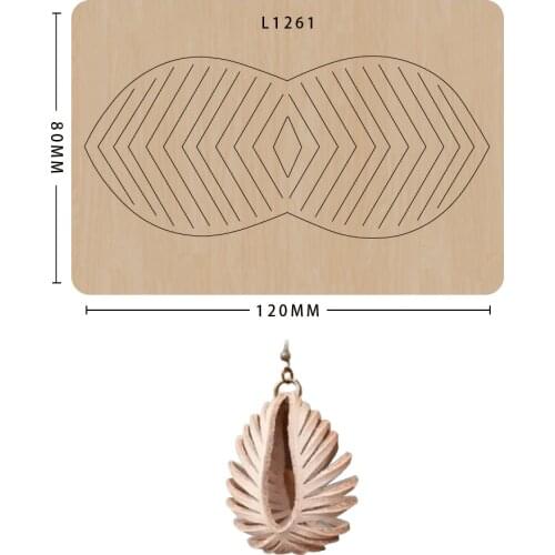 Wood Cutting Dies Diy Scrapbooking Mold Wooden Cutter Leather Handmade Crafts Earrings Decoration Suitable For Big Shot Machines