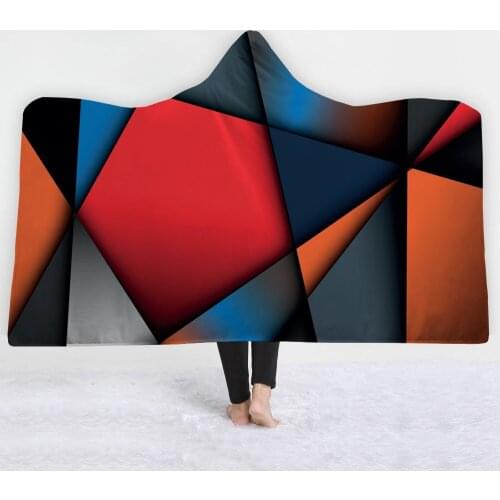 Geometric new pattern Blankets hats cap soft blankets autumn spring Keep warm comfortable good quality blanket sell well