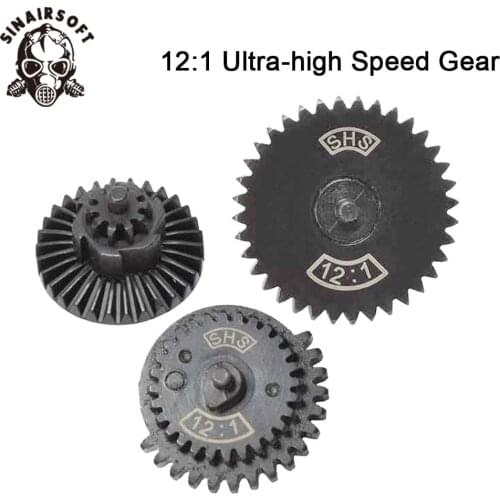 Hot High quality 12:1 New Type Ultra-high Speed Gear Set Fit Ver.2 / 3 AEG Airsoft Gearbox For Hunting Paintball shooting