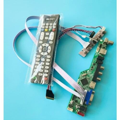 LVDS screen drive card kit WLED LCD fit BT101IW01/BT101IW03/HSD101PFW2/HSD101PFW4 VGA+USB+AV 40-Pin 60Hz monitor 1024*600