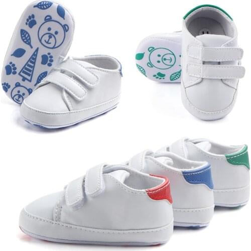 3# 0-18m Toddler Baby Boys Girl Crib Shoes Soft Soled Lace Up Shoes Sneaker Newborn Infant Prewalker Blue/green/red First Walker