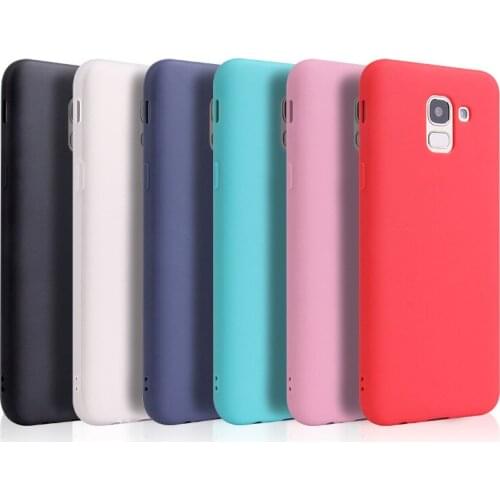 For Samsung Galaxy A8 2018 A530F Matte Candy Solid color Silicone TPU soft case for Samsung A8 Plus 2018 A730F Ultra thin case