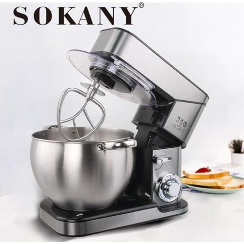 Stand Mixer SOKANY Cake Maker 2000W Stainless Steel Bowl Kitchen Blender Mixer Cream Egg Whisk Dough Kneading Dough Hook Beater