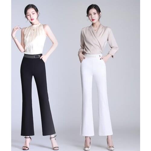 Moeroshe Women's Flared Trousers