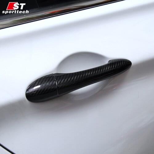 Car Door Handle Sticker For Hyundai Sonata 8th Carbon Fiber 3D Handle Cover For Hyundai Sonata 8th Car Styling Accessories Parts