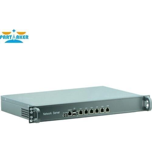 Partaker F4 Intel Celeron 3855U pfsense firewall cheap mini server computer with 6 intel 1000M LAN Port