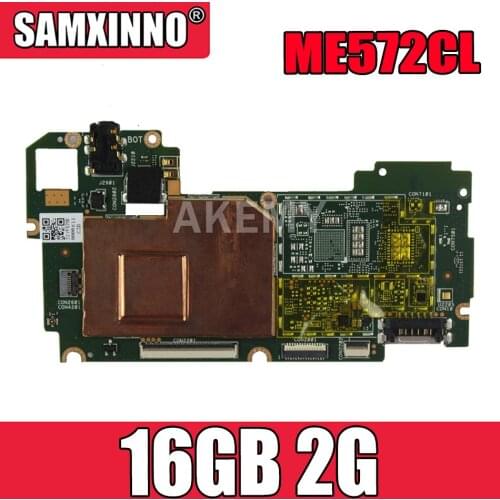 New!!! Akemy mainboard For Asus Memo Pad 7 M E572CL 16GB 2G LTE Motherboard Logic board Tablet motherboard 90NK00R0-R00010