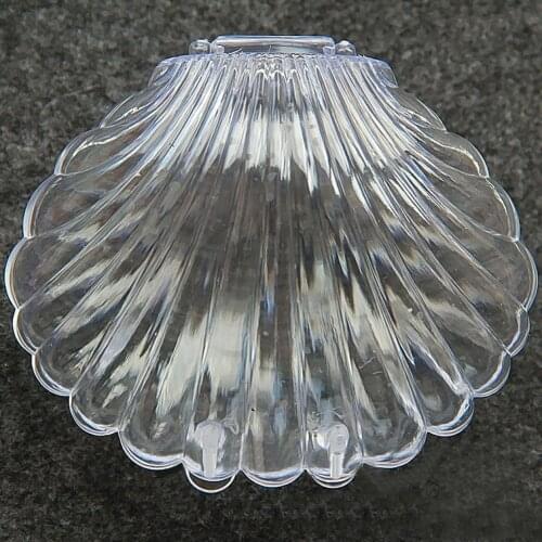 Cute Shell Shape Jewelry Box Transparent Jewelry Storage Box for Earring Necklace Ring Box Jewelry Organizer Box jewellery box