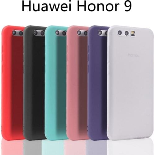 Huawei Honor 9 Silicone Soft TPU Cover case for Huawei Honor 9 Honor9 Matte Candy solid colors Cover Back case
