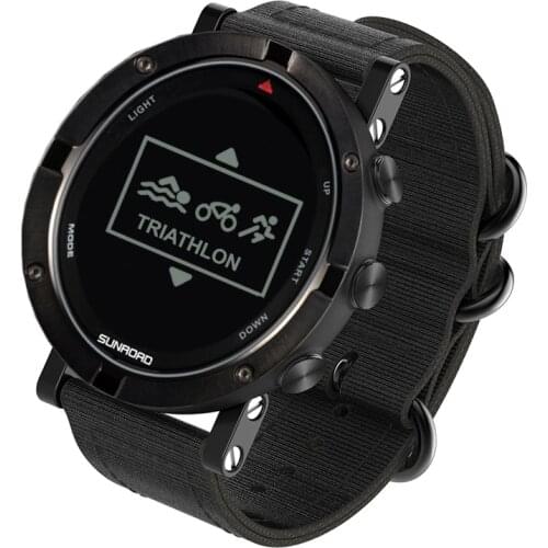 Swimming Triathlon GPS Smart Sports Watch with Altimeter Barometer Compass Pedometer Running Cycling Marathon Waterproof