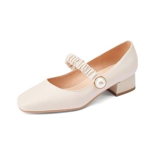 Big Size Mary Jane single shoes ladies high heels women shoes woman pumps