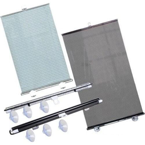 Retractable Car Front Rear Side Window Sunshades PVC Auto Windows Sun Shade Anti-UV Protection Sun Visor