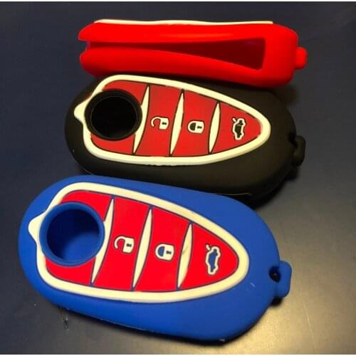 Key Guard Protect Scratch Holder For Alfa Romeo Mito Giulietta 3 BUTTON CASE COVER FLIP KEY FOB REMOTE SILICONE