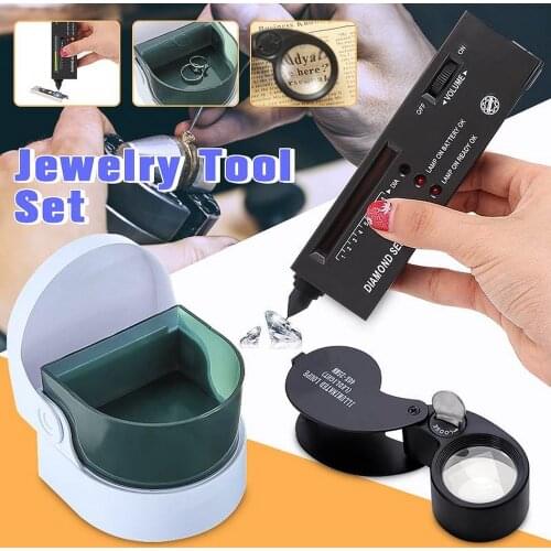 Diamond Tester Selector LED Indicator LCD Jewelry Jade True and False Tester Crystal Diamond Hardness Professional Tester