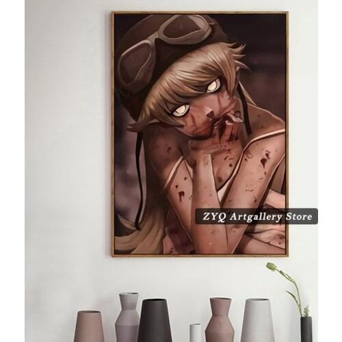 Bakemonogatari Vampire Oshino Shinobu Premium Home Decor Poster Pictures Wall Art Bedroom Decoration Study Living Room Prints Pa