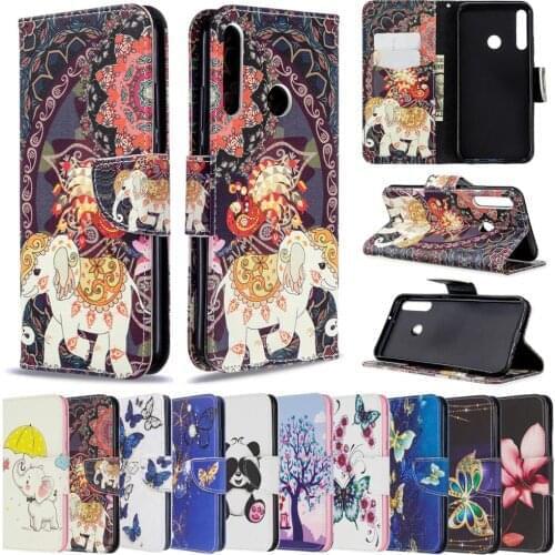 30Pcs/Lot Double-sided Printed Patterns Flip Phone Case For Huawei P Smart Y7A Honor 9X Lite 9A 9S 20S Y5P P40 Lite E Y7P Pro