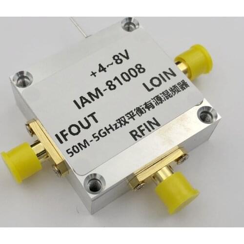 IAM81008 Active Double Balanced Mixer 8DB Mixing Gain 50MHZ-5GHZ Broadband +5V Power Supply