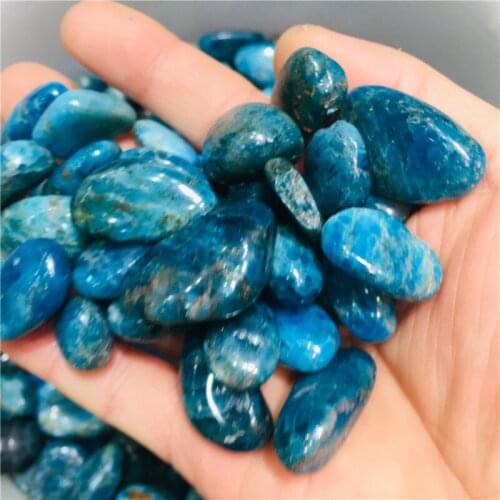 100 g rolling gem natural rock mineral apatite crystals are used to heal chakras