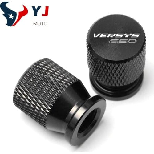 VERSYS650 Motorcycle Tire Valve Air Port Stem Cover Cap CNC Aluminum Accessories For Kawasaki Versys 650 2008 - 2019 2020