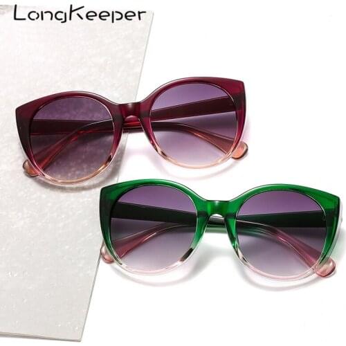 Luxury Brand Designer Cat Eye Sunglasses Women Vintage Gradient Lens Eyewear Female Retro Shades UV400 lentes de sol mujer