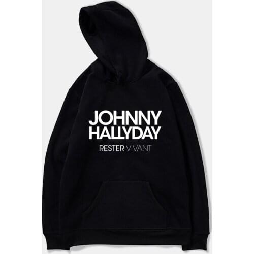 2020 New Johnny Hallyday Hoodies Sweatshirts Men Women Winter Hoodie R.I.P. Johnny Hallyday Pullover Fashion Costume Tracksuit