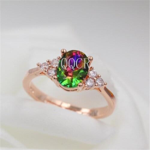 Adjustable Size Exquisite Ring Cubic Zirconia Rose Gold CZ Gem Jewelry Ladies Luxury Wedding Ring Jewlery for Women C12