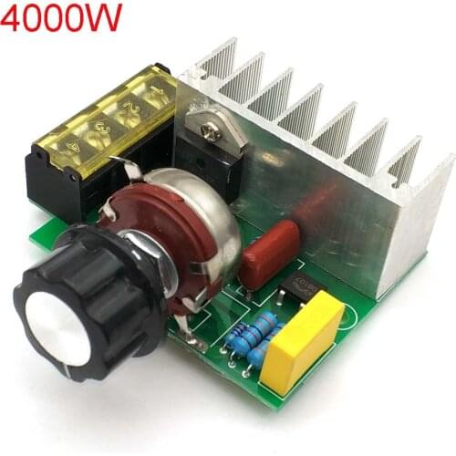 4000W AC 220V SCR Voltage Regulator Mayitr Adjustable Power Supply Board Speed Control Dimmer For Brush Motor Electric Iron