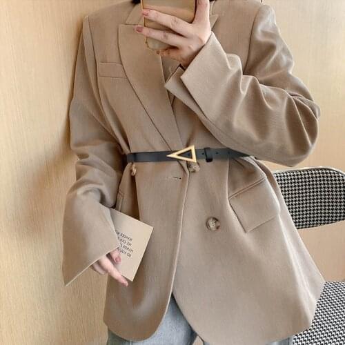 Fashion Women Thin Belts Gold Triangle Pin Buckle Women Belt PU Leather Waist Belt Female Dress Trousers Straps