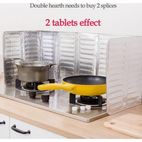 Modern Wall Oil Splash Proof Baffle Gas Cooker Aluminum Foil Nordic Style Oil Baffle Kitchen Splash Guard