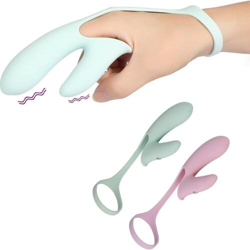 Sex Finger Sleeve Orgasm Stimulate Vibrators Nipple Clitoral Massager Electric Shock Masturbation Adult Sex Products for Women