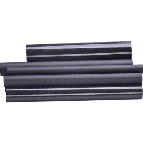 1PCS 1000MM 100% 3K Carbon Fiber Tube Diameter 24MM 25MM 26MM 27MM 28MM 29MM For Remote Control Model Aircraft Drone Accessories