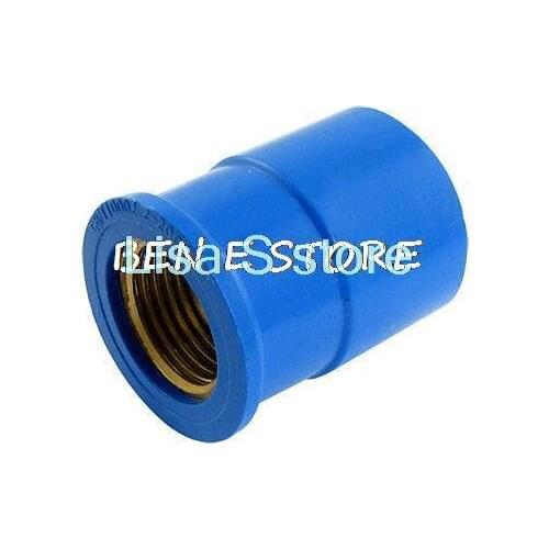 18.7mm Female Screw Thread Pipe Straight Adapter Blue