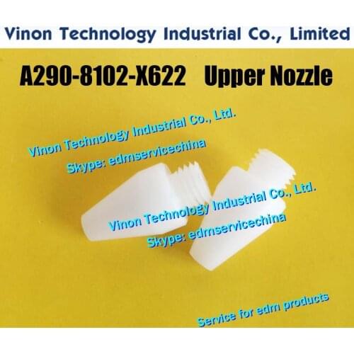 2PCS PACK) A290-8102-X622 edm Pipe Head Upper F131 for Fanuc A,B,C,iA,iB,iC,iD machine edm Nozzle A2908102X622, A290.8102.X622