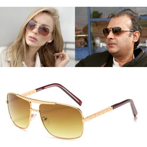 2020 DPZ NEW Fashion men square Gradient Sunglasses women Vintage Brand Design hombre pilot Sunglasses UV400 Oculos De Sol