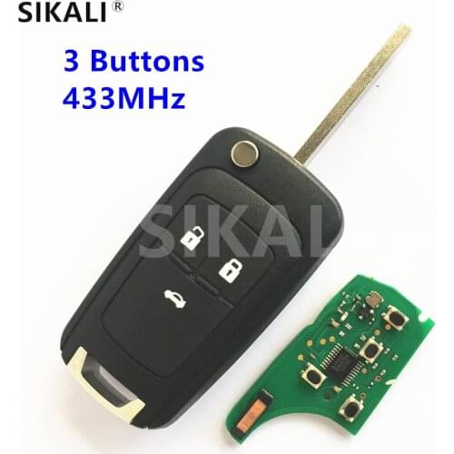 3 Buttons Remote Car Key for GM/Chevrolet Onix / New Prisma (MKII) Vehicle Control Alarm 2013 2014 2015 2016 2017