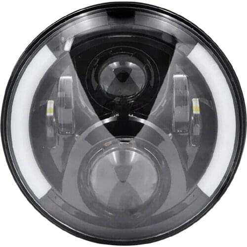 7 Inch Motorcycle LED Headlights Motorcycle LED Round Headlights With Amber Turn Signals For Softail Dyna