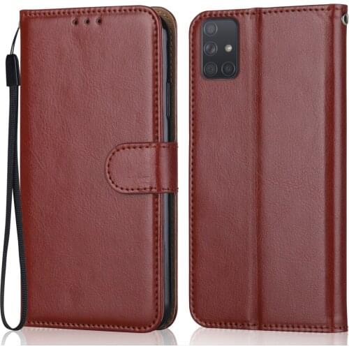 Flip Leather Case on For Samsung Galaxy A71 Case A71 5G Wallet Case for On Samsung A71 A 71 Back Cover Luxury Phone Bag