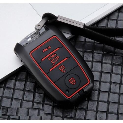 Cabon Fiber Alloy Smart Car Key Case Cover For Kia KX3 KX5 K3S RIO Ceed Cerato Optima K5 Sportage Sorento Car Styling